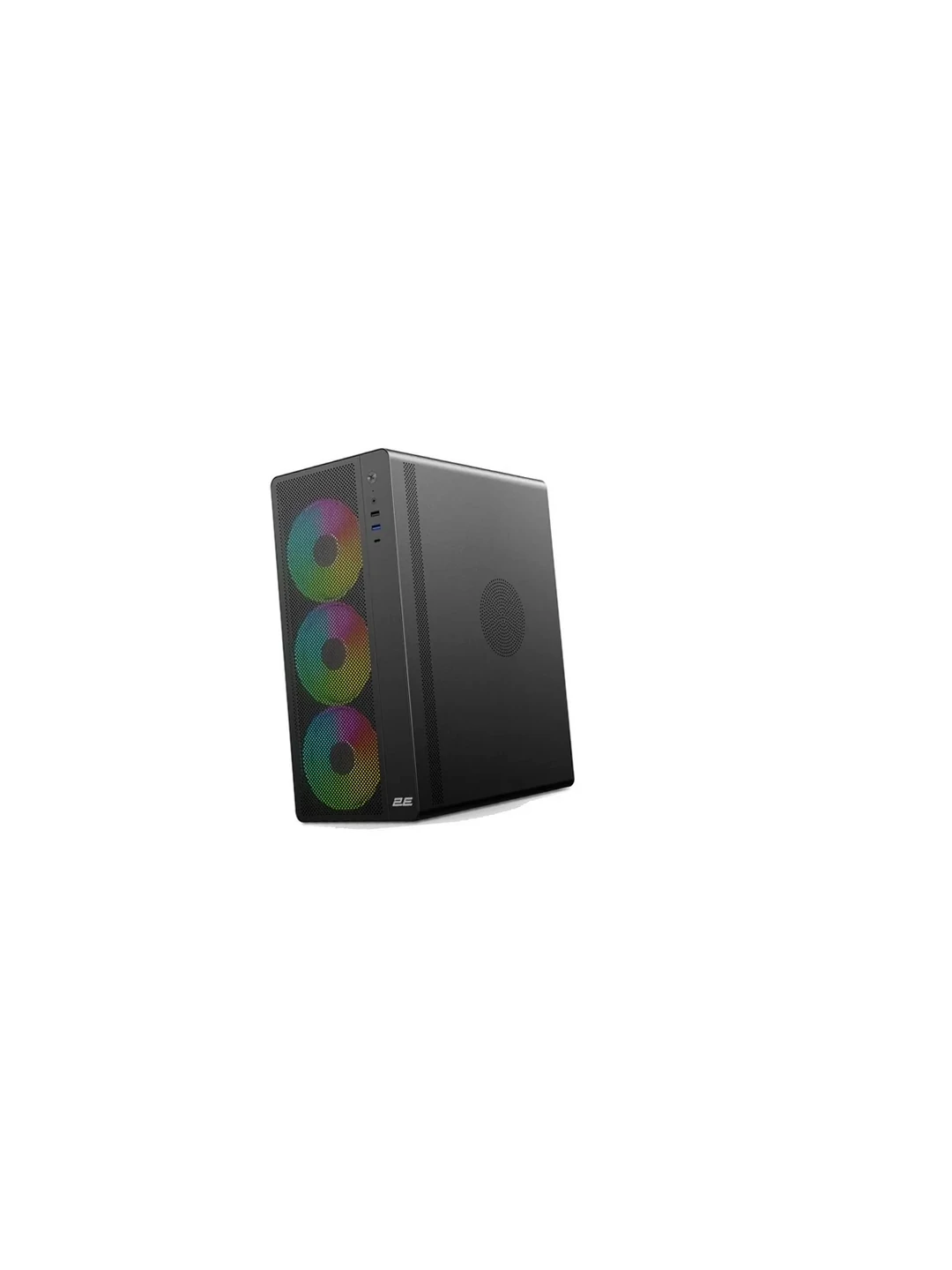 Корпус 2E GAMING Credo Plus V510B с БП 2E ATX600W, 80+, 1xUSB3.0, 1x USB 2.0, 1xUSB Type-C, 4x120мм ARGB, VGA 310мм, TG Side Panel, ATX, чёрный 2