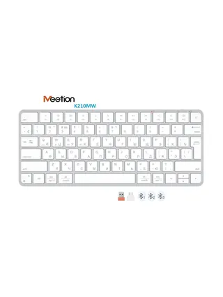 Клавиатура Wireless K210MW белый Meetion