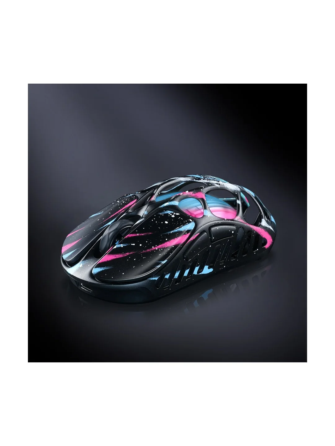 Мышь GravaStar Mercury X Pro, 8K, BT/WL/USB-A, RGB, Neon Graffiti