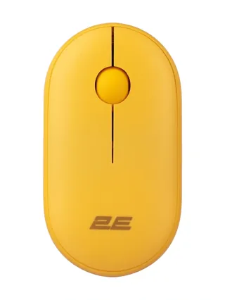 2E MF300 Silent simsiz sichqoncha Quyosh sariq