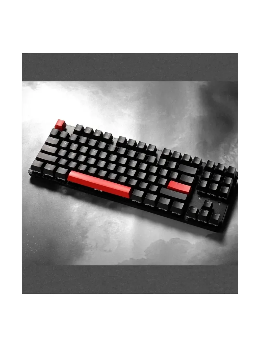 Клавиатура механическая Lemokey X1 87Key, Keychron Brown, USB-A, QMK/VIA, EN/KZ/RU, Red led, черный