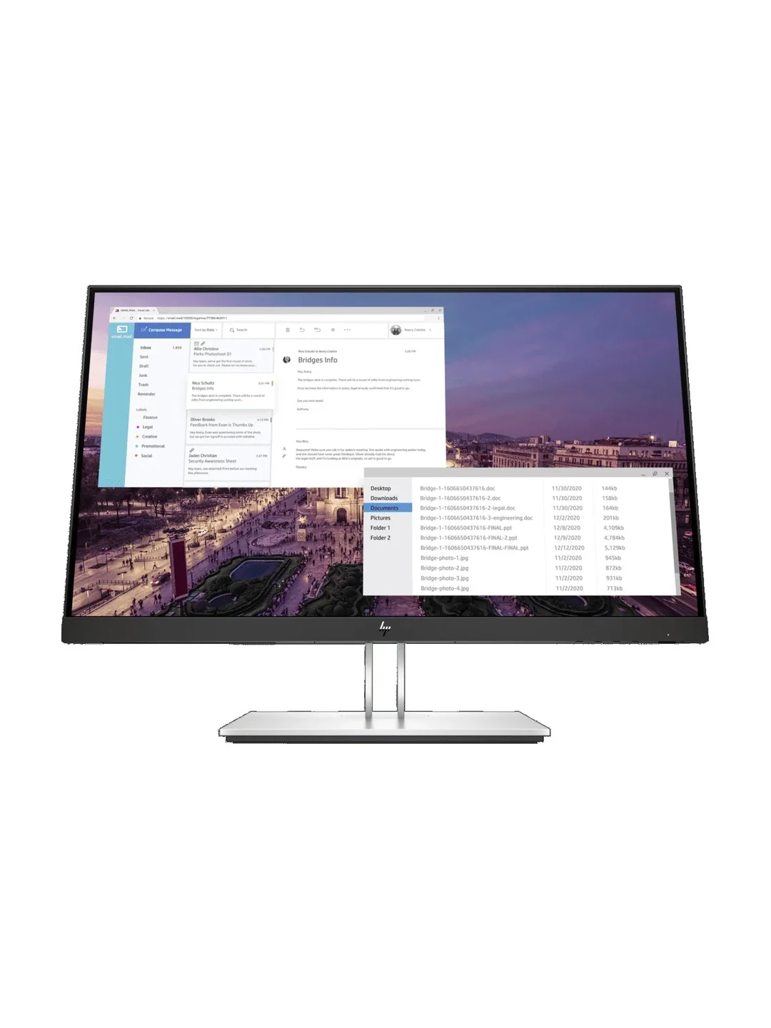 HP - 23" EliteDisplay E23 G4 Monitor, IPS, HDMI, 5ms, FHD (1920x1080), Silver