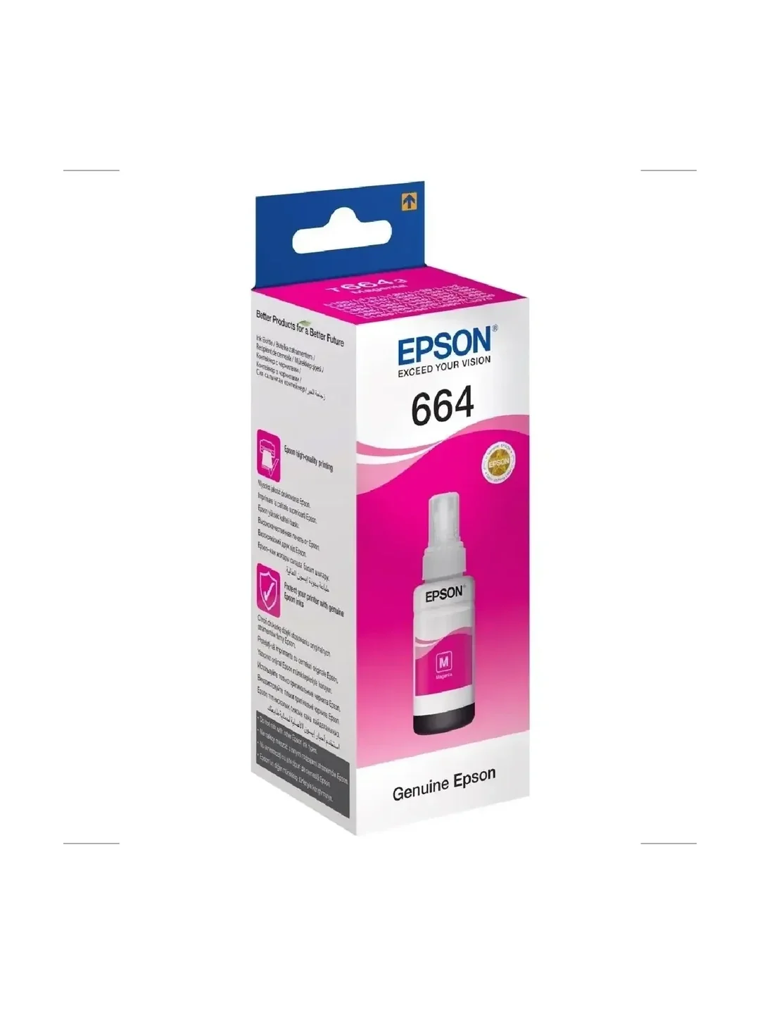 Epson T6643 MA Ink Bottle (70 мл, 7500 стр.) для L1xx/2xx/3xx/4xx/5xx/6xx/8xx /1300/1800/1455 2