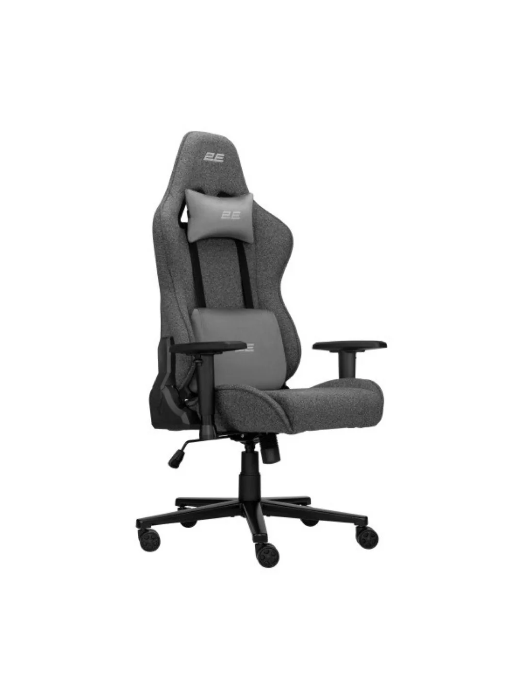 Кресло 2E GAMING BUSHIDO Lite, ткань, 2D-Armrests, серый тёмный 2