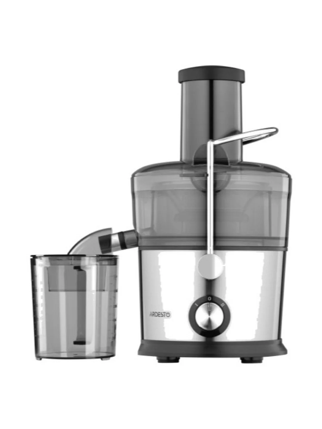 Соковыжималка центробежная Ardesto centrifugal juicer, 1100W, bowl-1L, plastic/iron, silver-black,JEG-800