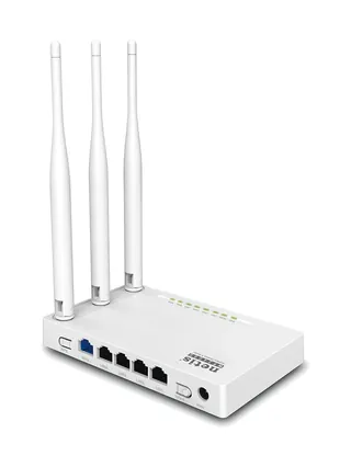 Netis WF2409E N300 router, 4xFE LAN, 1xFE WAN, 3x tashqi antenna