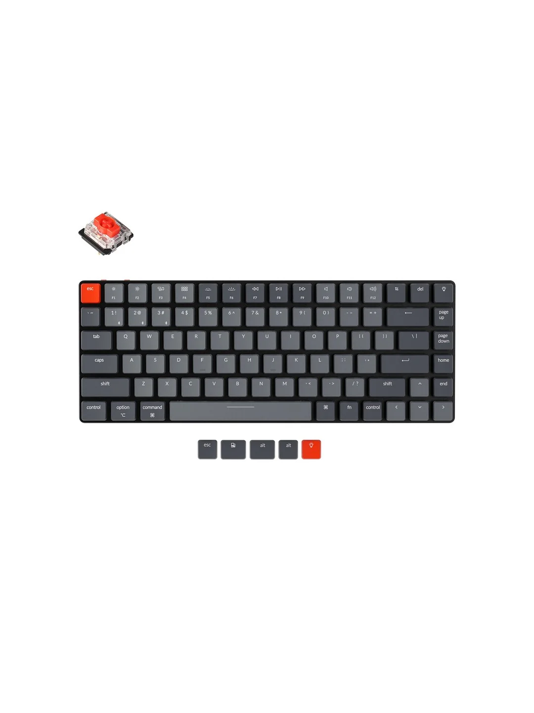 Keychron K3 84 Key Low Profile Gateron Mechanical Keyboard White LED Brown Russian Layout 3