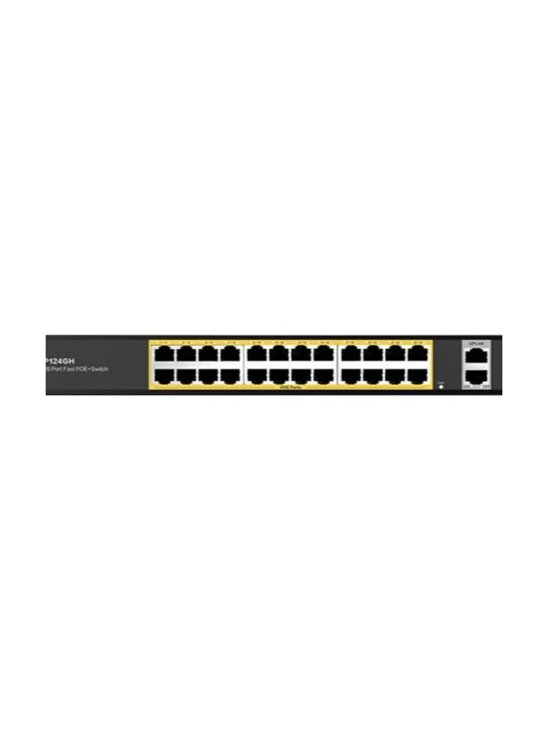 Коммутатор Netis P124GH 24xFE PoE+, 2xGE Uplink, 2xGE SFP, неуправляемый