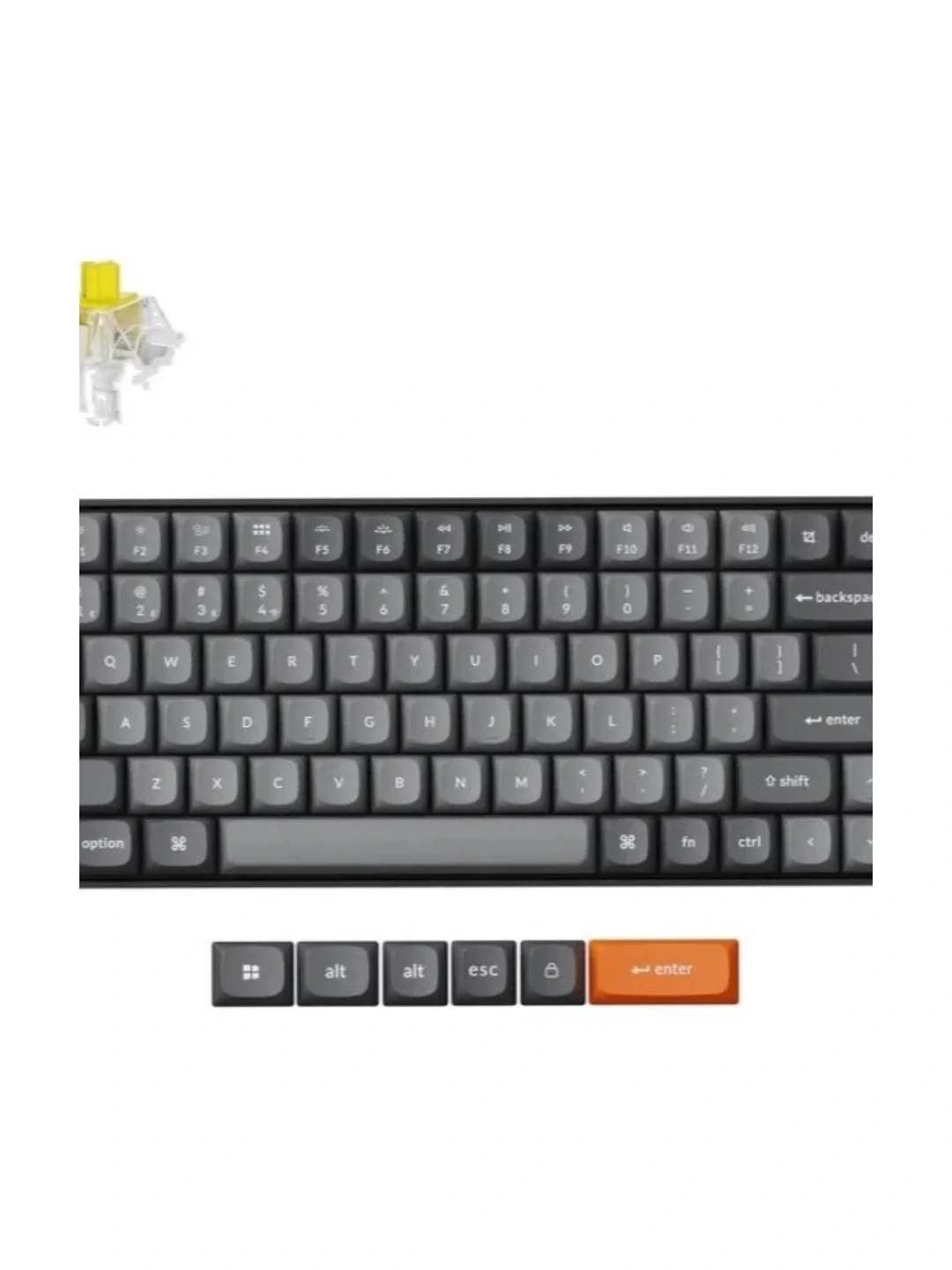 Клавиатура механическая Keychron K2 MAX 84Key, K super Red, WL/BT/USB-A, QMK, EN/RU/UZ, RGB, черный K2M-B1-UZ