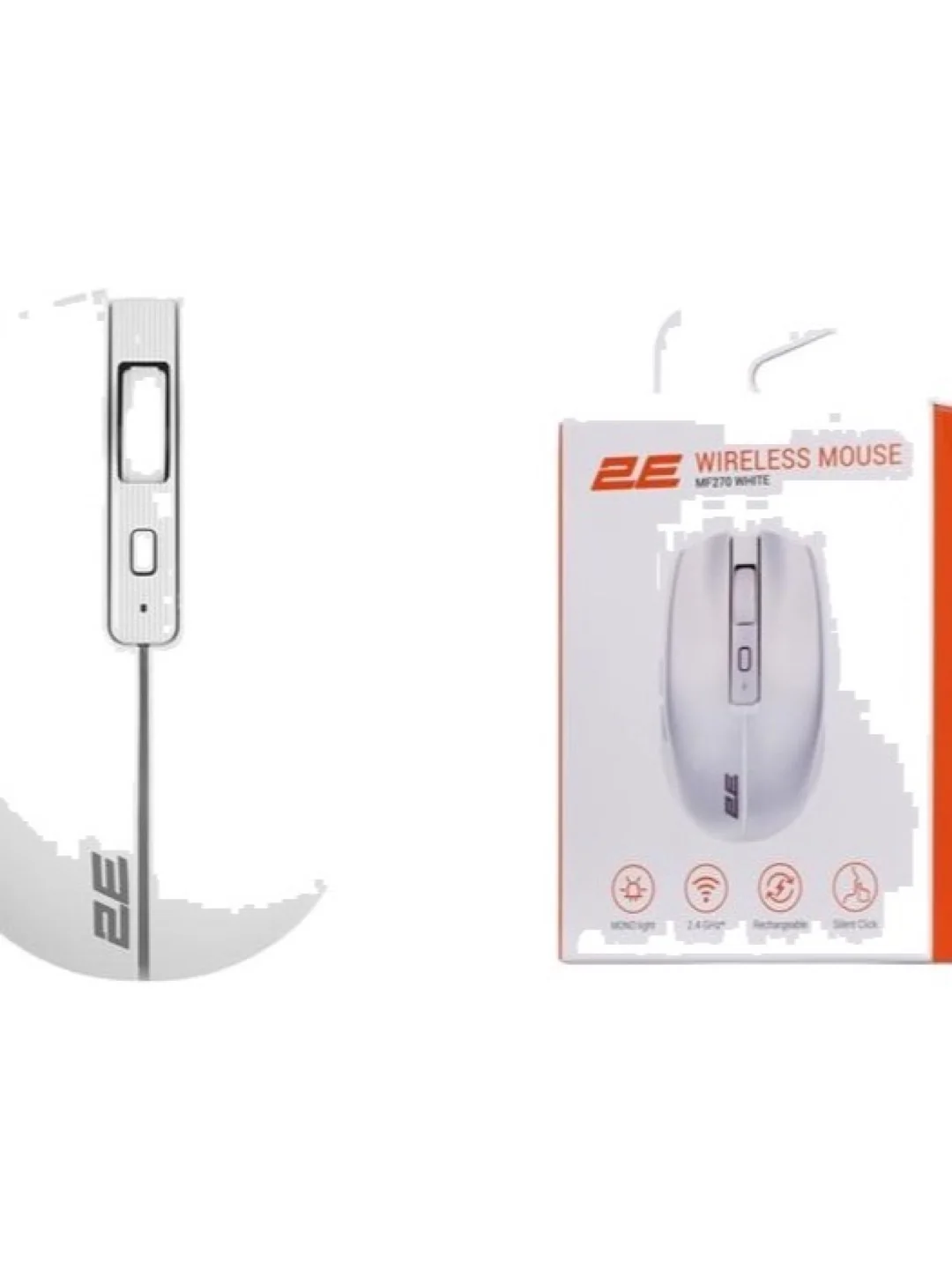Mouse 2E MF270 Silent Rechargeable WL White