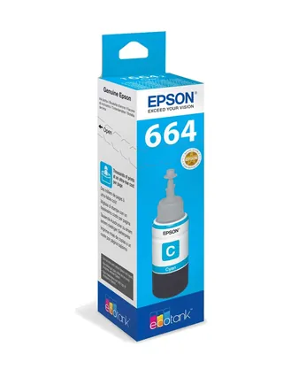 Epson T6642 CY Ink Bottle (70 мл, 7500 стр.) для L1xx/2xx/3xx/4xx/5xx/6xx/8xx /1300/1800/1455