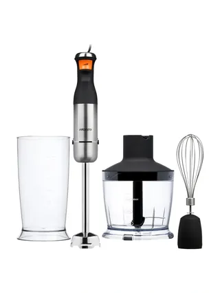 Ardesto HBK-1601BR qo'l blenderi - 900Vt/maydalagich/ko'pirtirgich/0.6l idish
