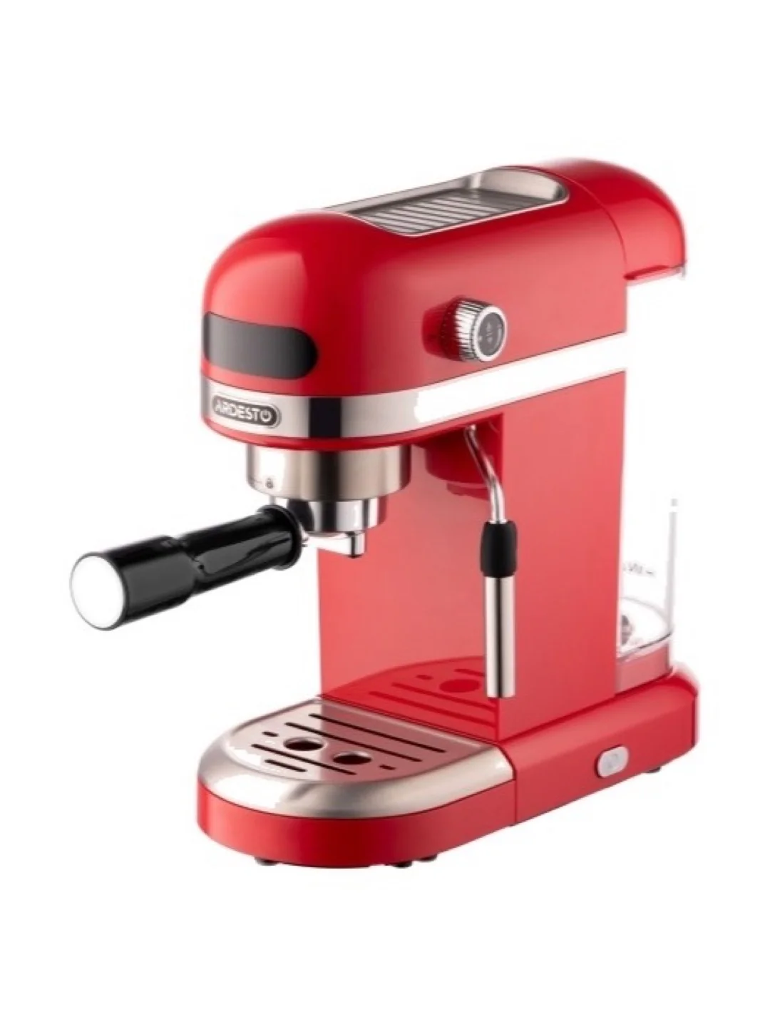Кофеварка Ardesto YCM-E1501, 1,4л, молотый, ручной капуч, подогрев чашек, красный