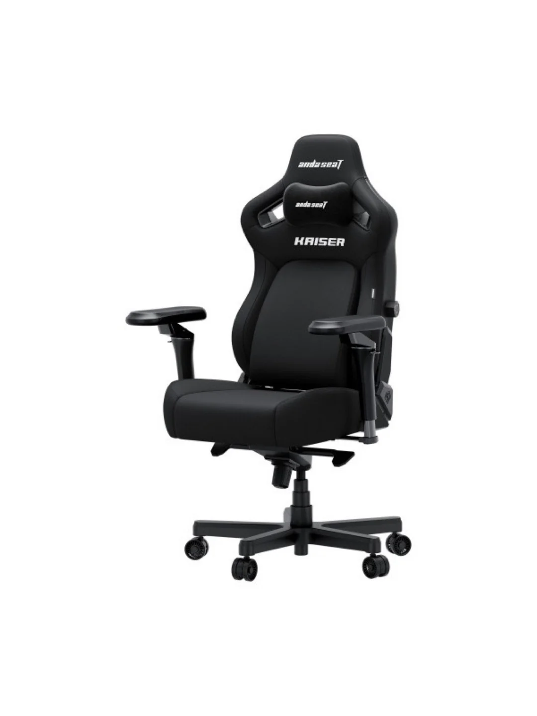 Кресло AndaSeat Kaiser 4 V2, льняная ткань, 6D-Armrests, чёрный 2