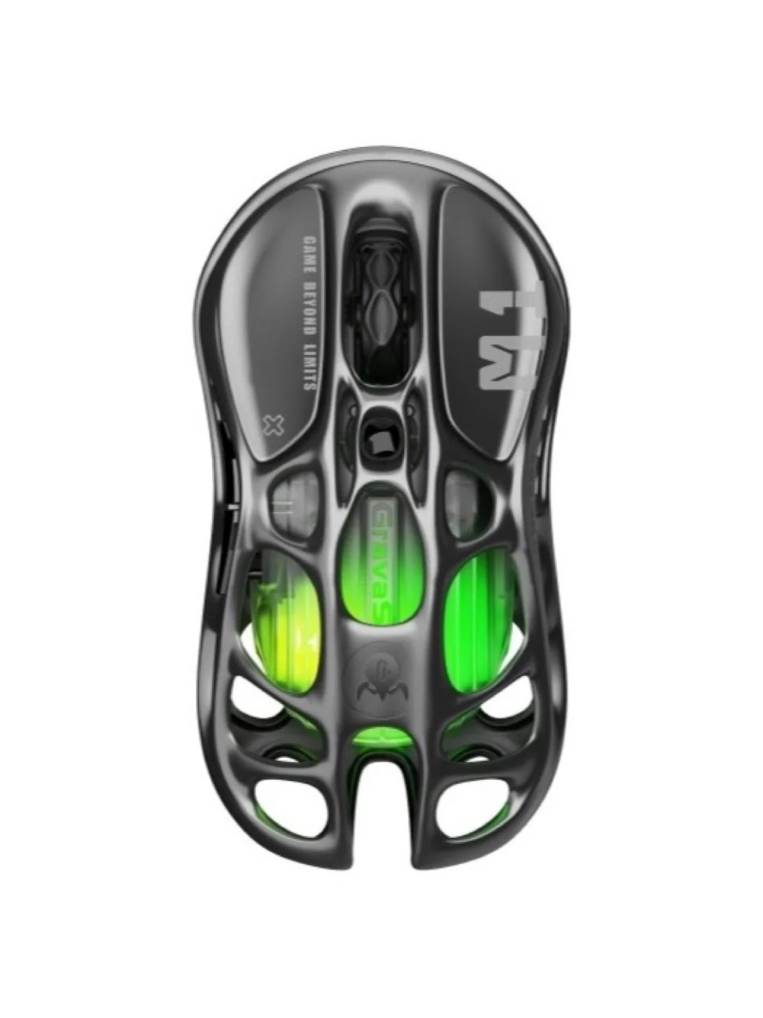 Мышь GravaStar Mercury M1 Pro, magnesium alloy body, BT/WL/USB-A, RGB, Gunmetal Gray 2