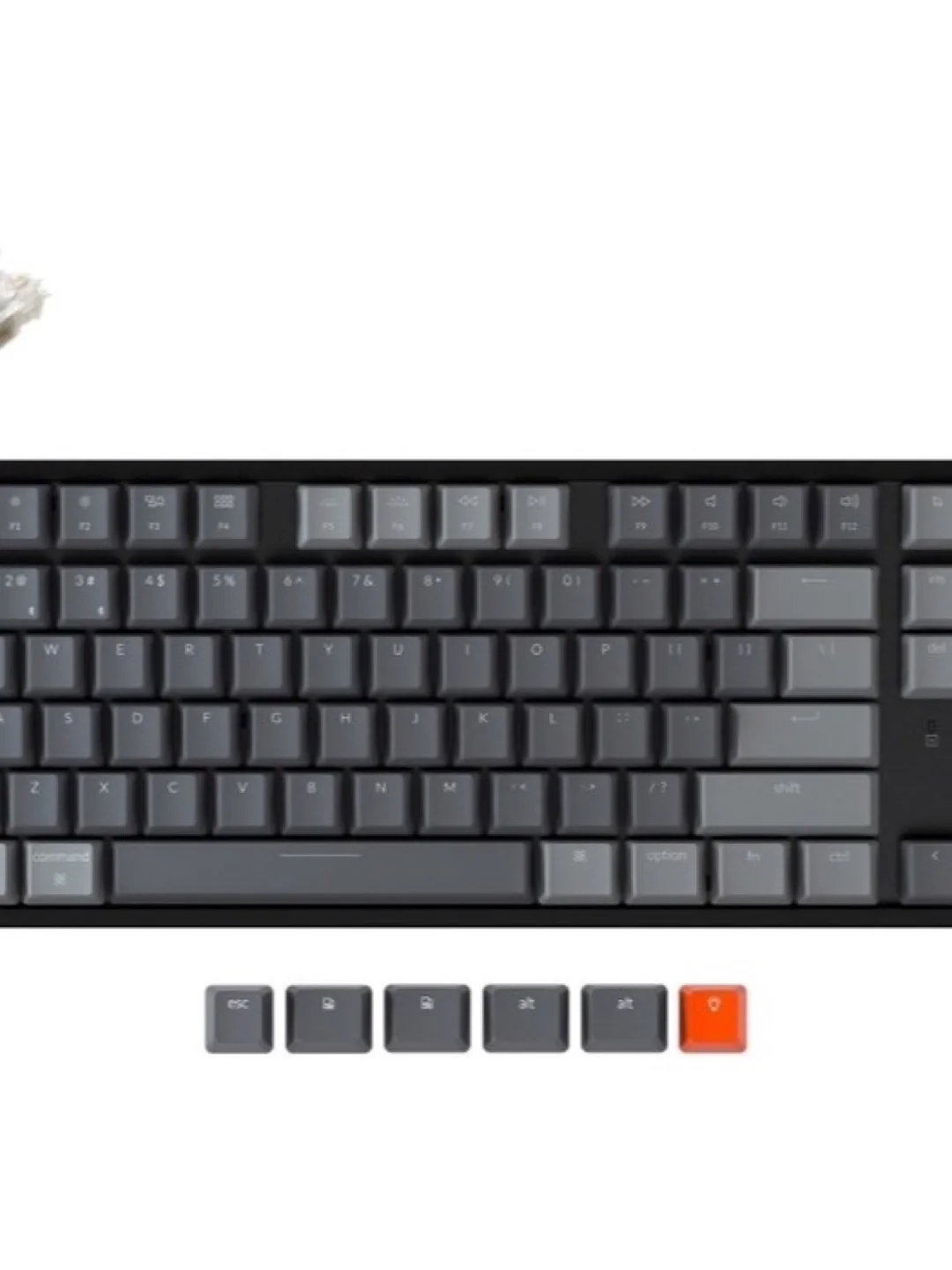 Keychron K8 87 Key Aluminum Frame Gateron Mechanical Keyboard RGB Blue Russian Layout 2