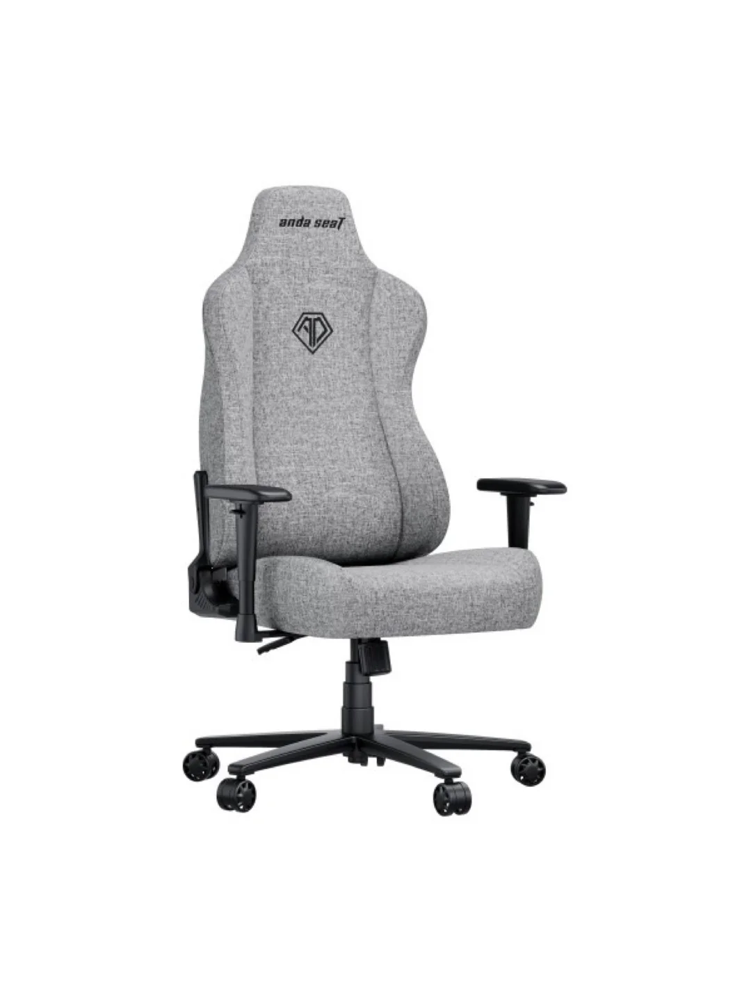 Кресло AndaSeat Novis XL, льняная ткань, 1D-Armrests, серый 2