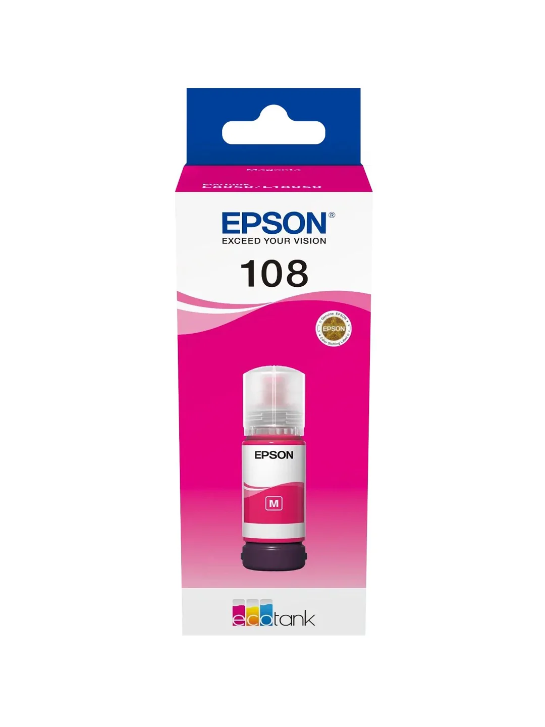 Epson 108 MA Ink Bottle (70 мл, 7200 стр., 2100 фото 10x15) для L8050 / L18050 2