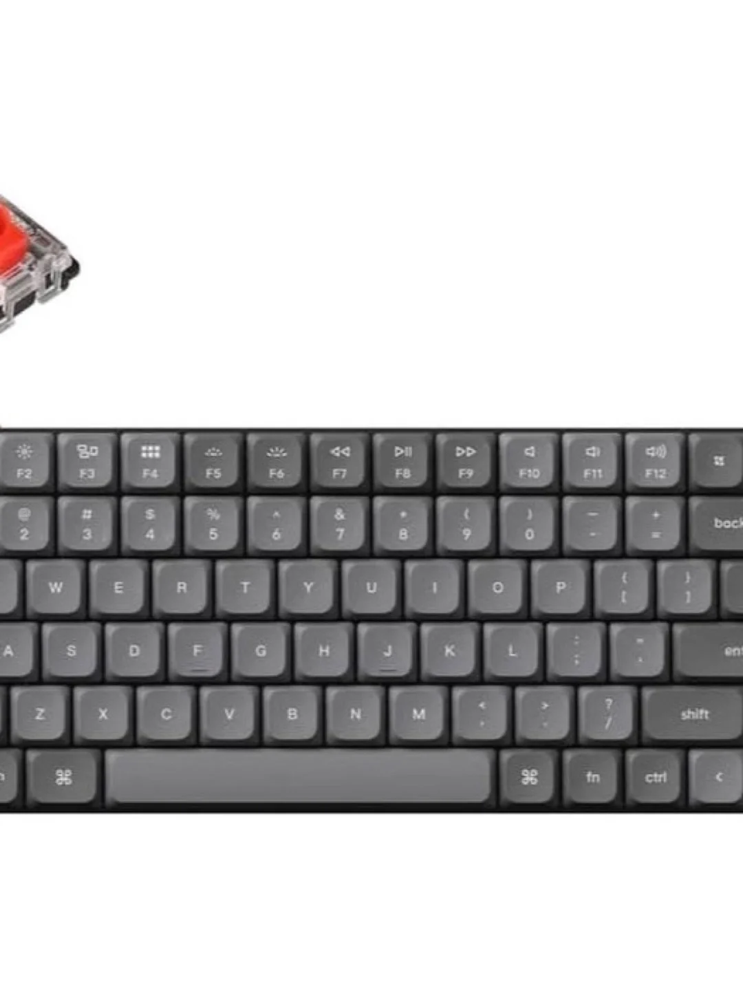 Клавиатура механическая Keychron K3 MAX 84Key, K pro Red, WL/BT/USB-A, QMK, EN/RU/UZ, RGB, черный K3M-B1-UZ