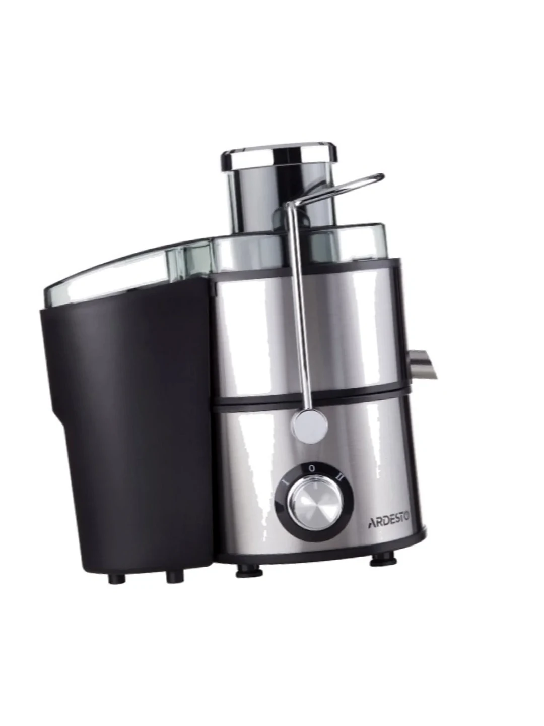 Соковыжималка центробежная Ardesto centrifugal juicer, 1000W, bowl-0.5L, cake-1.5L, plastic/iron, silver-black,JEG-1000 2