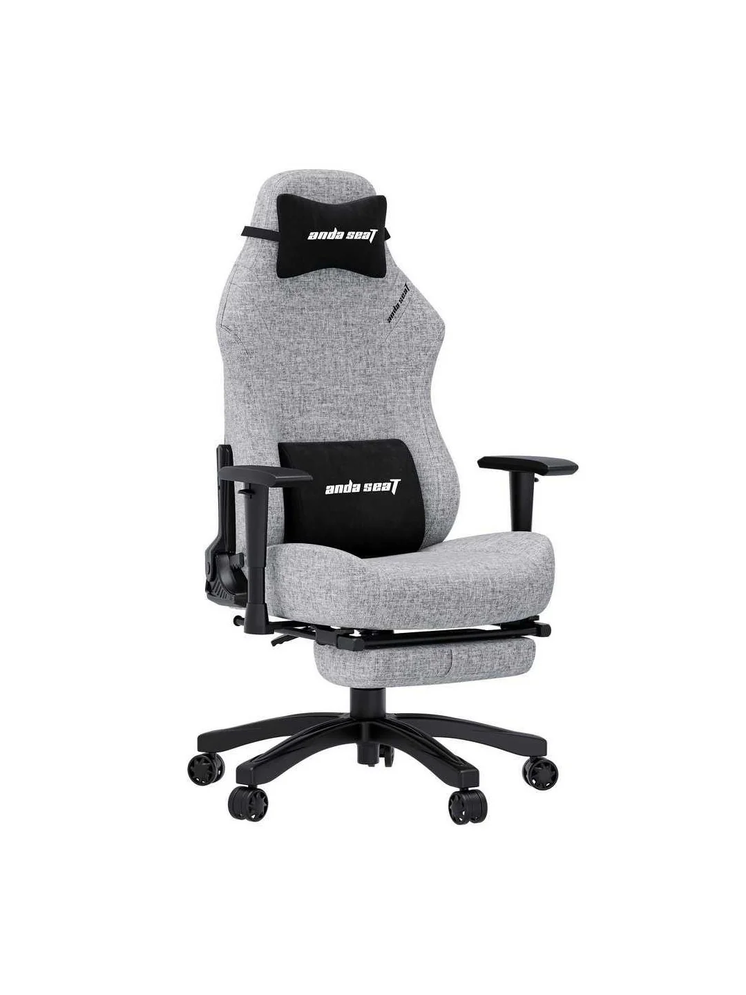 Кресло AndaSeat Luna Pro, льняная ткань, 1D-Armrests, серый 2