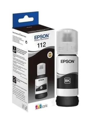 Epson 112 EcoTank Black ink bottle (127 мл, 7500 стр.) для L15150 / 15160 / 11160 / 6490 / 6570 / M15140