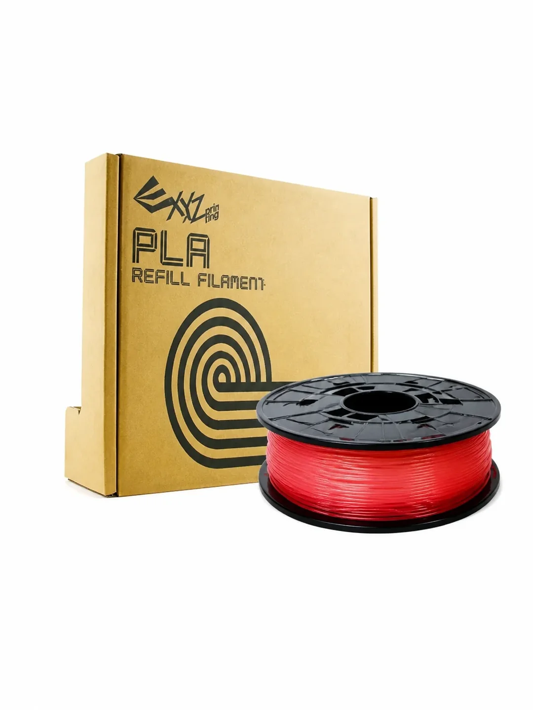 Катушка с нитью 1.75мм/0.6кг PLA XYZprinting Filament для da Vinci, прозрачный красный