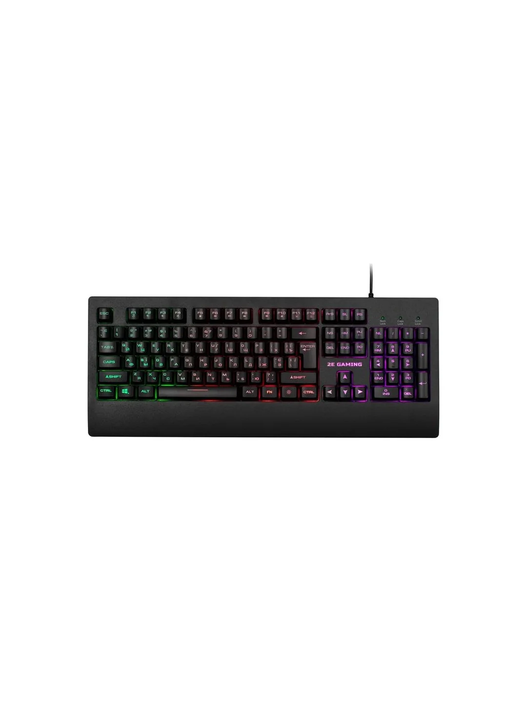 Клавиатура игровая 2E GAMING KG330 LED USB Black Ukr