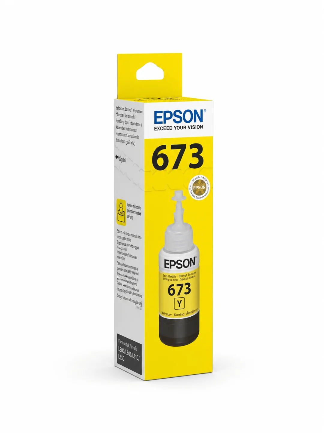 Epson T6734 YE siyoh shishasi (70 ml, 1500-1800 dona 10x15 fotosurat) L8xx / L1800 uchun 2