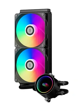 Кулер для процессора PCCooler DA240 ARGB чёрный