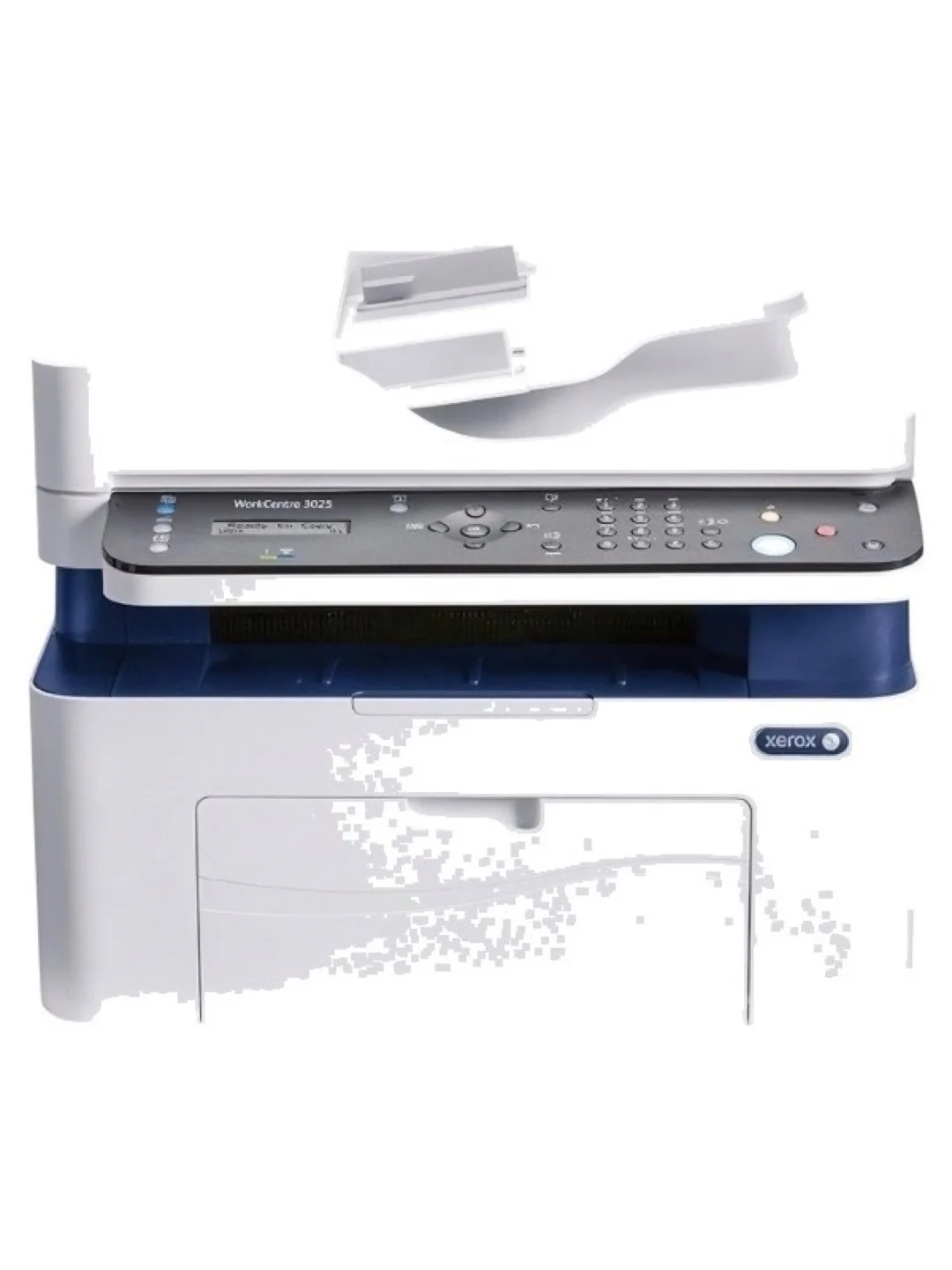 МФУ А4 ч/б Xerox WC 3025NI до 20 стр/мин, (Wi-Fi+ADF) в комплекте Кабель USB 2