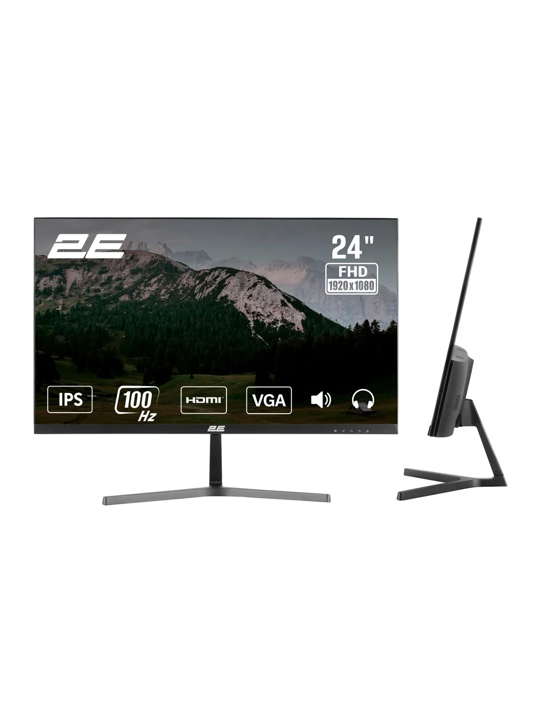 Монитор 2E 23.8" D2425B FHD IPS 100Hz со встроенными динамиками Black