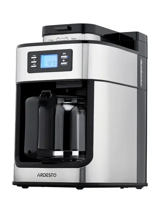 Кофеварка Ardesto YCM-D1200 - капельная/ 1.2 л/ дисплей/ встр. кофемолка