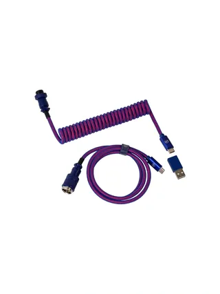 Витой кабель Keychron Premium Aviator Type-A/Type-C, прямой, Purple