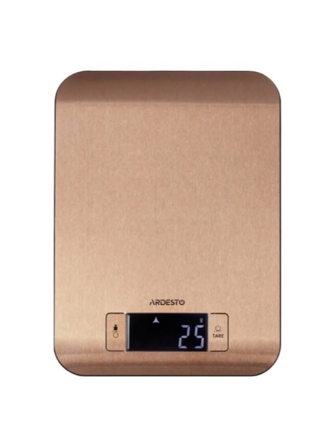 Весы кухонные Ardesto scales for kitchen 5кг, CR2032x2 included, iron, bronze, SCK-898R