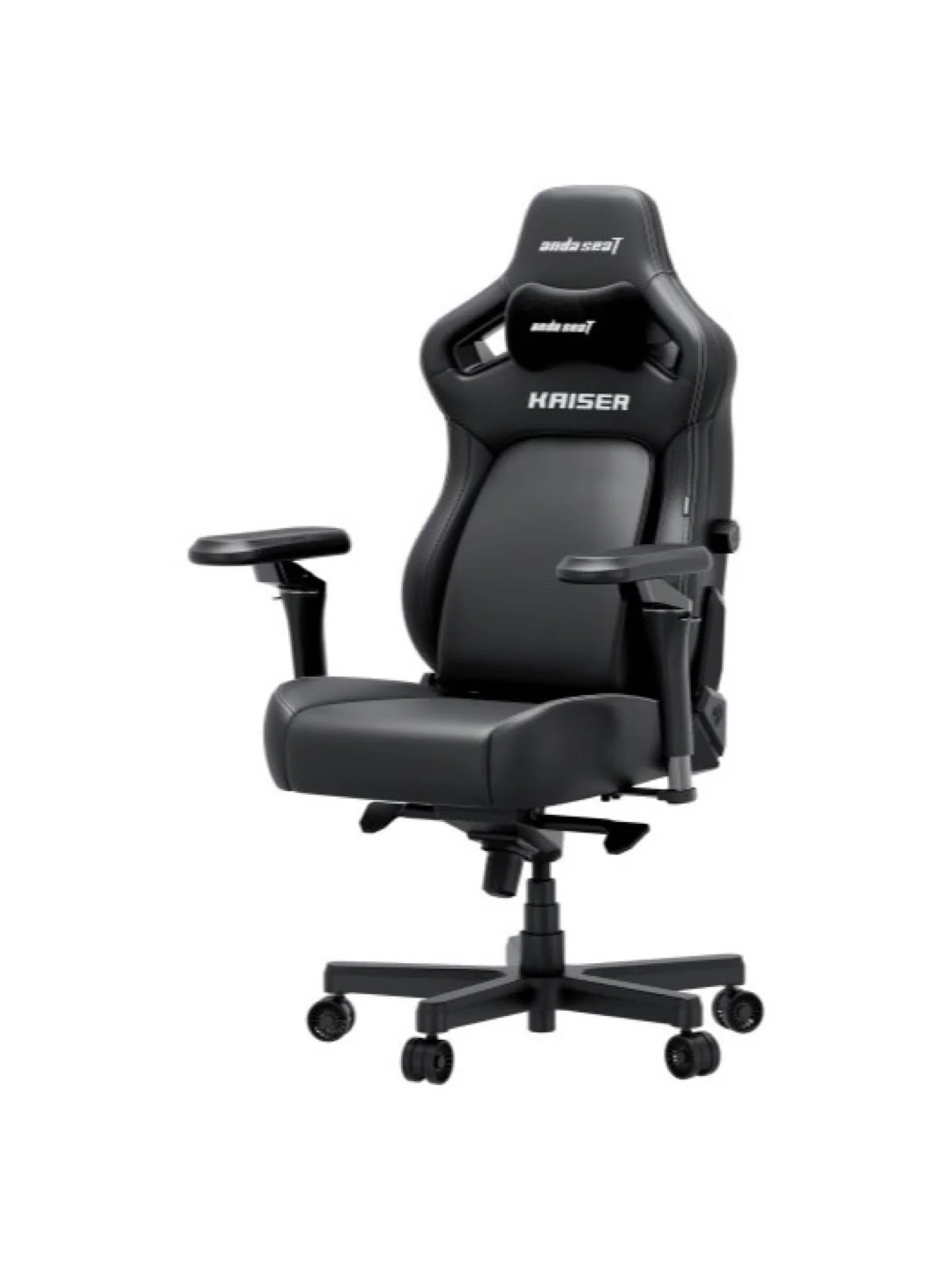 Кресло AndaSeat Kaiser 4 V2, ПВХ кожа, 6D-Armrests, чёрный