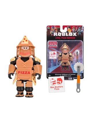 Jazwares Roblox Core Figures Loyal Pizza Warrior W6 o'yin kolleksion figurkasi