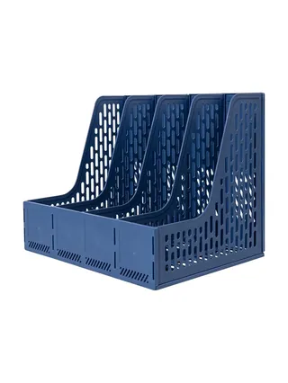 Deli 9844 vertikal 4 bo‘limli (ko‘k)