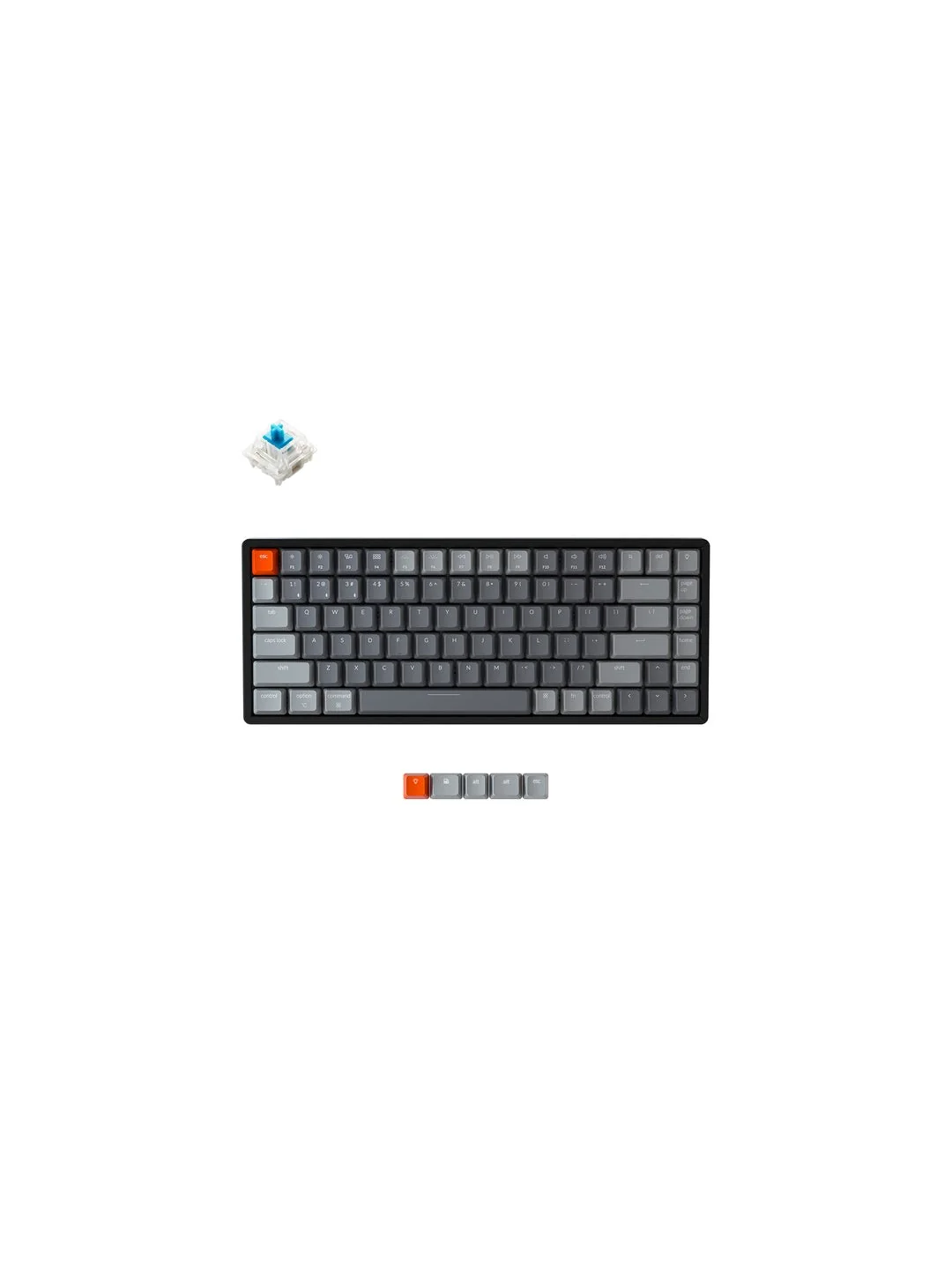 Клавиатура Keychron K2 84 Key Gateron White LED Blue