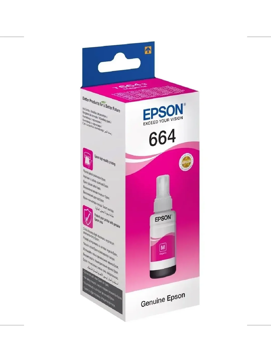 Epson T6643 MA Ink Bottle (70 мл, 7500 стр.) для L1xx/2xx/3xx/4xx/5xx/6xx/8xx /1300/1800/1455 2