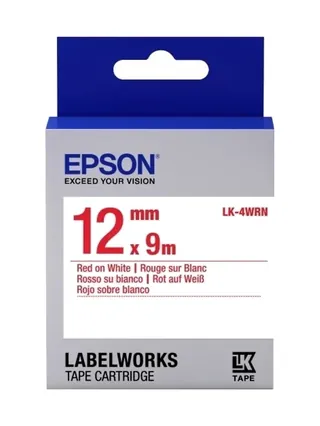 Epson Tape - LK4WRN Std Red/Wht 12/9 лента 12mm / 9m для LW400 / LW700
