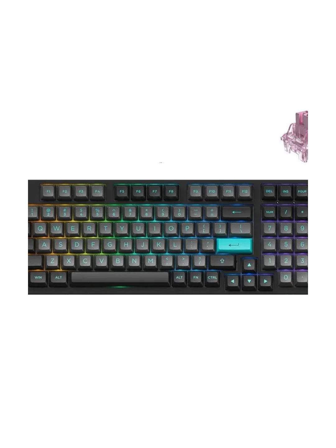Клавиатура Akko 3068B Plus Black&Cyan CS Jelly Purple RGB