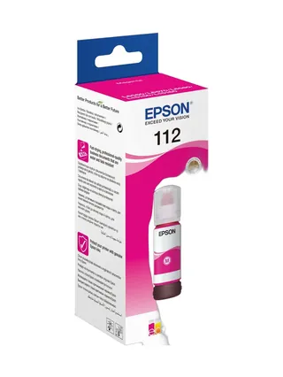 Epson 112 EcoTank Magenta ink bottle (70 мл, 6000 стр.) для L15150 / 15160 / 11160 / 6490 / 6570