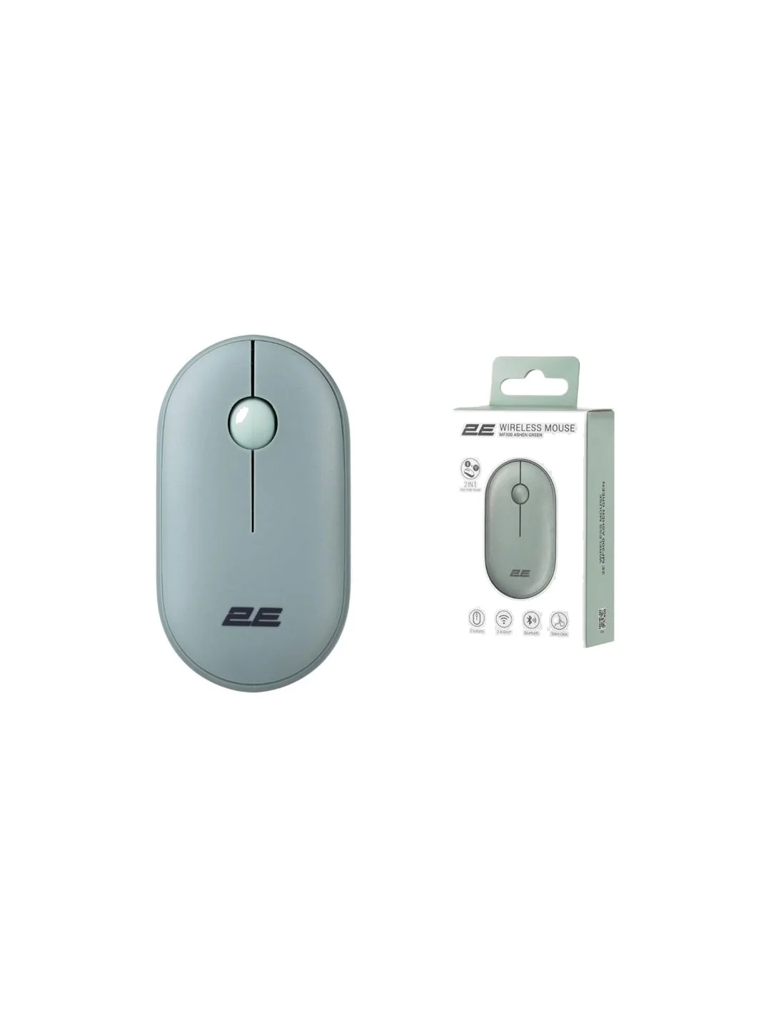 Mouse 2E MF300 Silent WL BT Ashen green