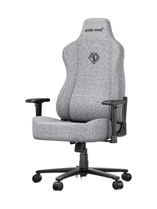 AndaSeat Novis XL kreslosi, zigʻir mato, 1D-Armrests, kulrang