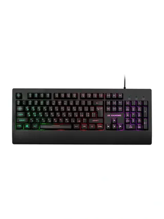 Клавиатура игровая 2E GAMING KG330 LED USB Black Ukr