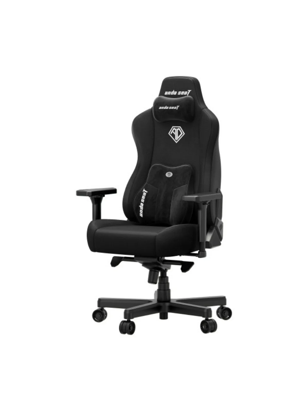 Кресло AndaSeat Kaiser 3Е XL, льняная ткань, 4D-Armrests, чёрный 2