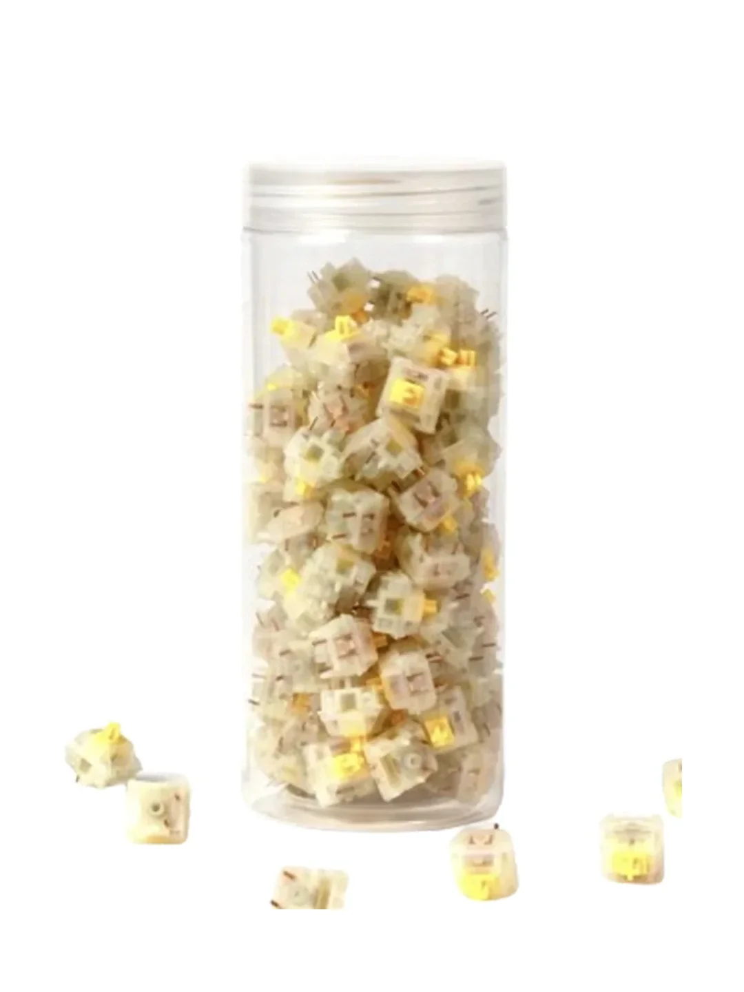 Набор механических переключателей Keychron Gateron Cap V2 Milky Yellow 110 pcs
