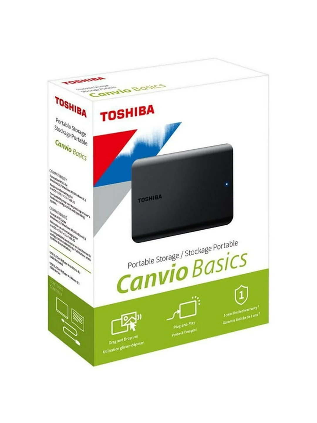 USB HDD CANVIO BASICS 2TB TOSHIBA