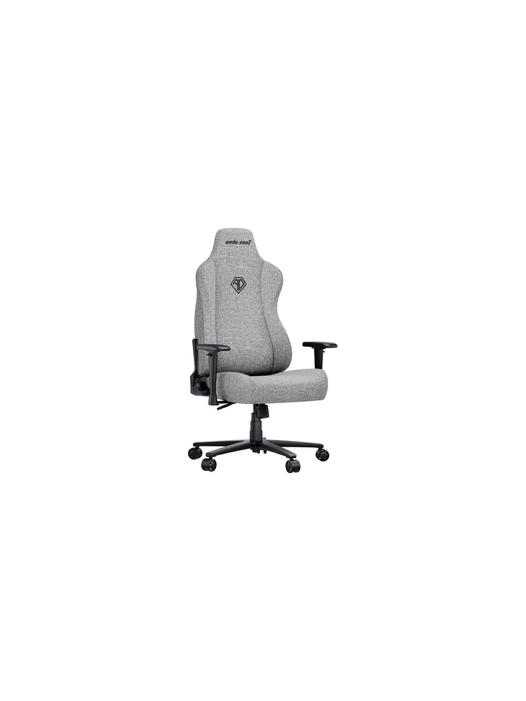 Кресло AndaSeat Novis, льняная ткань, 1D-Armrests, серый